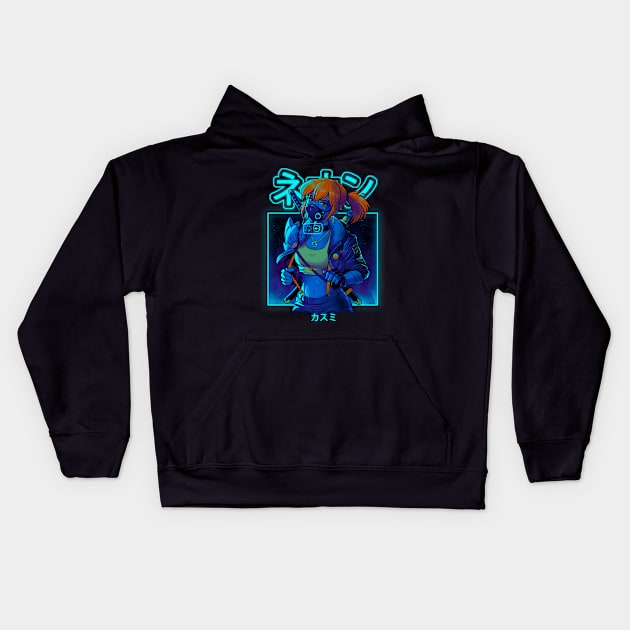 Neon Mist Kids Hoodie by BrunoMota